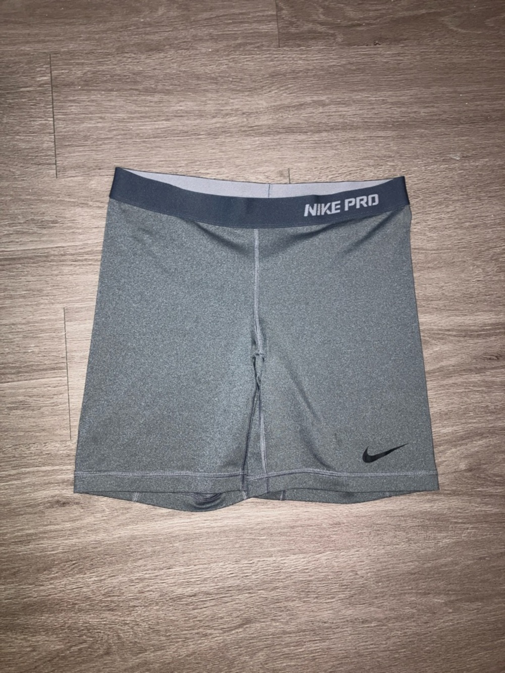 Nike Grey and Black Pro Compression Shorts